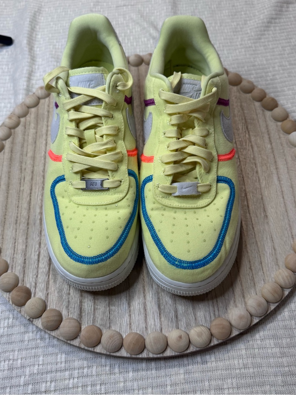 Nike Air Force 1 LX Life Lime Stitched Canvas CK6572-700 Women’s 10 Men’s 8.5